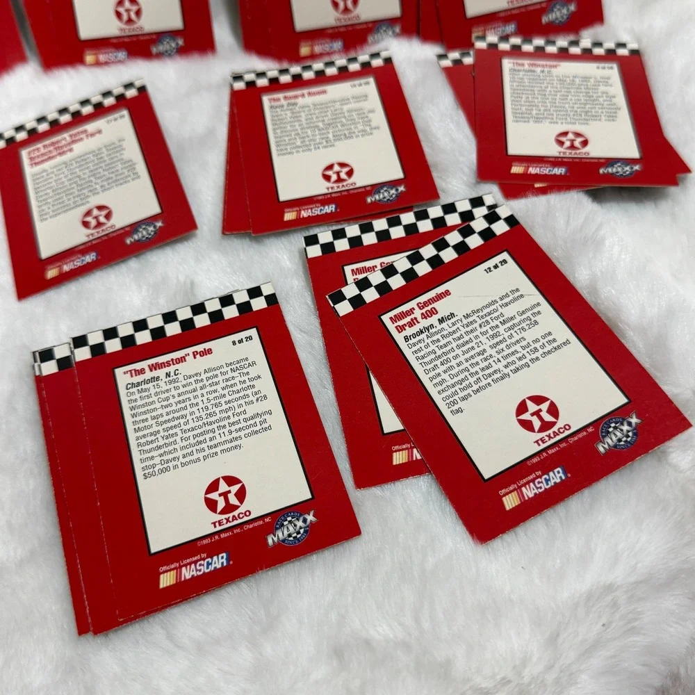 33pc 1993 Maxx Davey Allison Texaco Havoline NASCAR Racing Cards Lot Duplicates